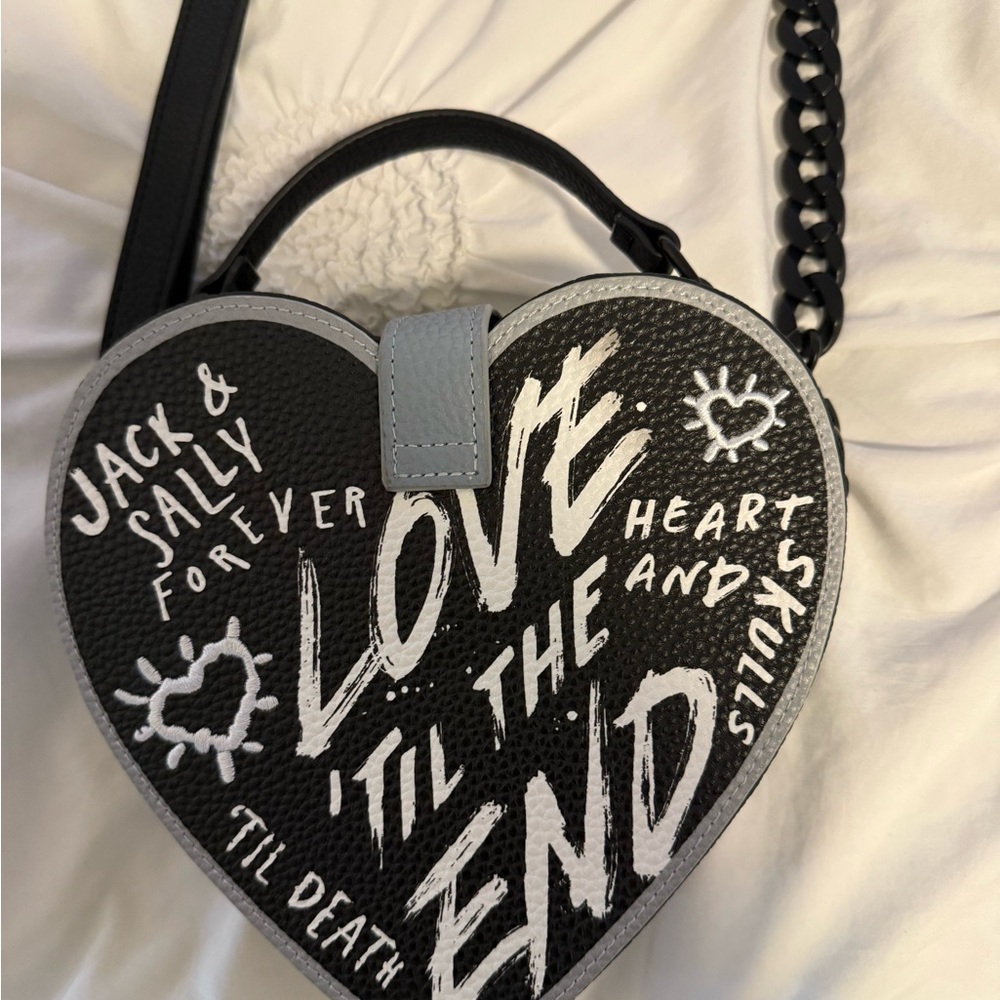 Nightmare Before Christmas jack and sally Heart-Shaped Handbag Disney